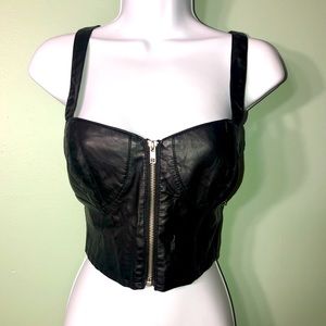 Forever 21 Faux Leather Bustier